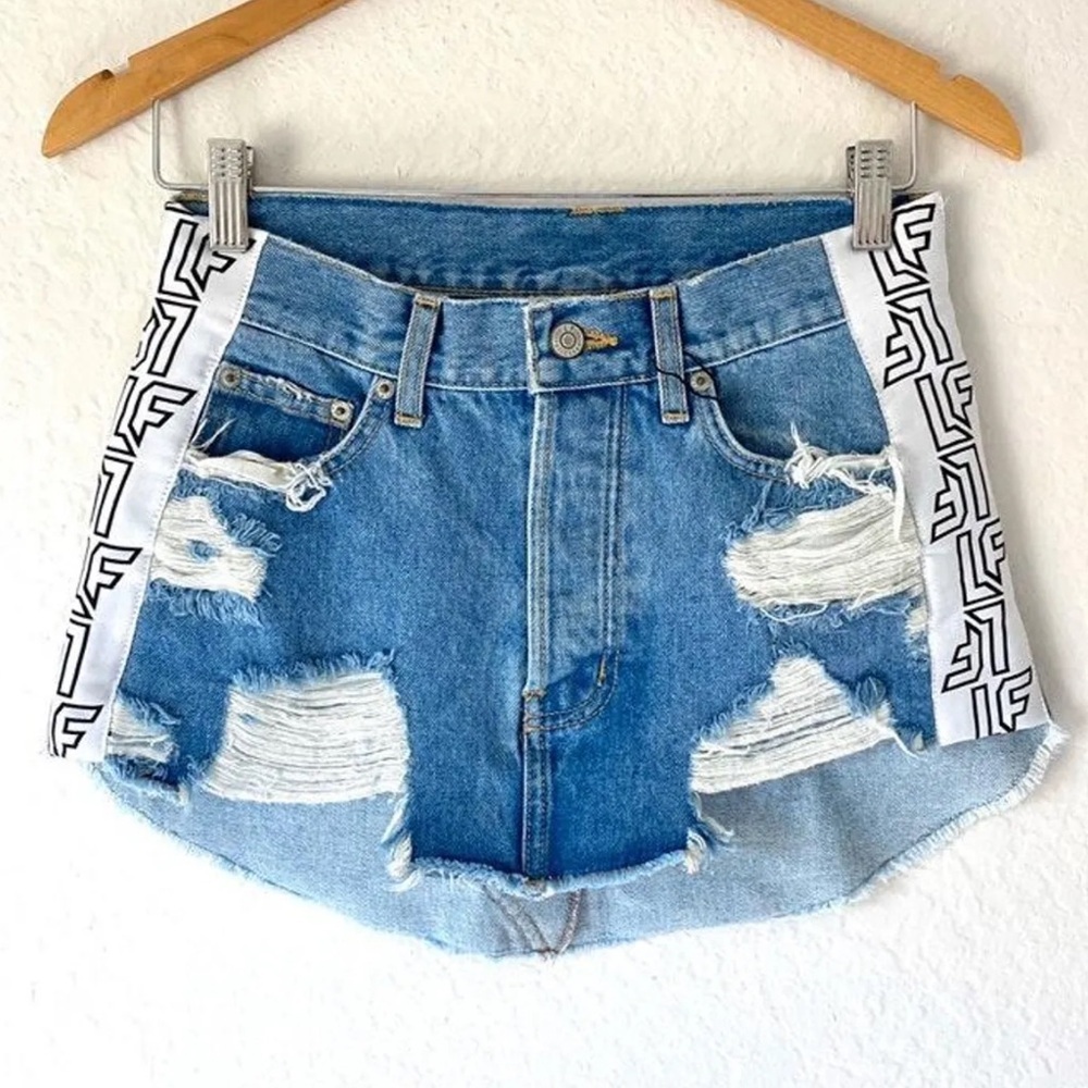 LF The Label Adriana Denim Skirt NWT